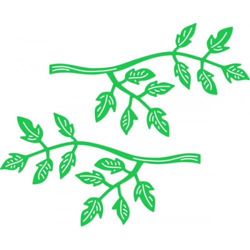Универсална щанца за изрязване клончета - 2бр. - Cheery Lynn Designs Dies - Branch (Set of 2)